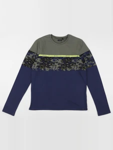 IKKS - tee-shirt vert, bleu - 14 ans