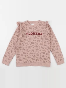 Vertbaudet - sweat rose - 8 ans