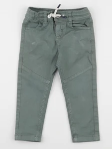 Vertbaudet - pantalon vert - 2 ans