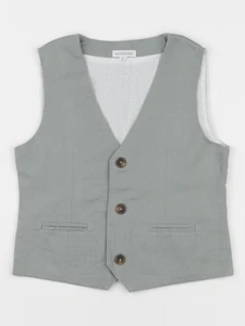 Vertbaudet - gilet vert - 2 ans