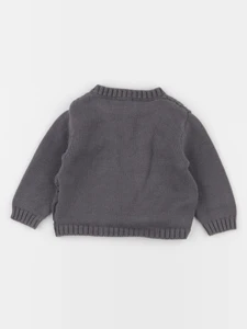 Boutchou - gilet gris - 6 mois