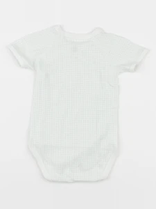 Petit Bateau - body vert - 6 mois