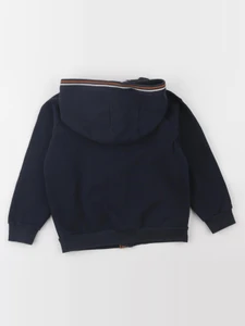 Eden & Victor - sweat bleu - 8 ans