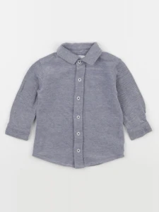 Boutchou - chemise bleu - 12 mois