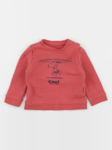 Cyrillus - sweat rouge - 9 mois