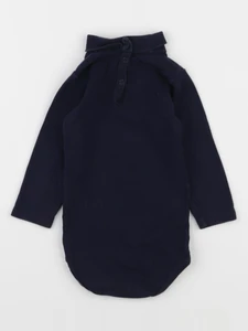 Petit Bateau - body à col bleu - 12 mois
