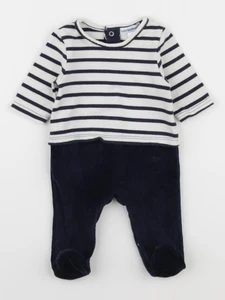 Vertbaudet - pyjama coton bleu - 1 mois