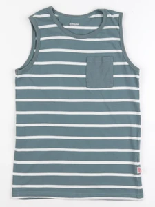 Vertbaudet - débardeur beige, vert - 12 ans