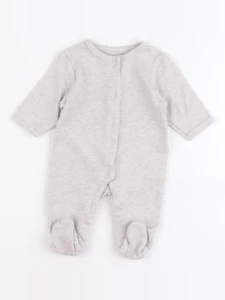 Vertbaudet - pyjama coton beige - 1 mois