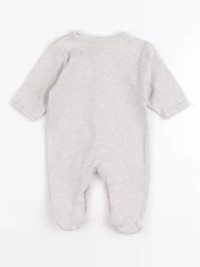 Vertbaudet - pyjama coton beige - 1 mois