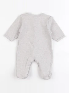 Vertbaudet - pyjama coton beige - 1 mois