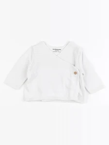 Vertbaudet - gilet blanc - 0 mois