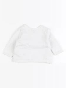 Vertbaudet - gilet blanc - 0 mois