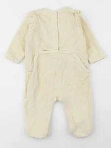 Vertbaudet - pyjama velours jaune - 6 mois