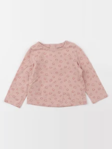Vertbaudet - tee-shirt coton rose - 6 mois