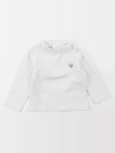 Vertbaudet - sous-pull coton blanc - 6 mois