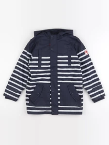 Vertbaudet - imperméable bleu, blanc - 8 ans
