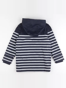 Vertbaudet - imperméable bleu, blanc - 8 ans