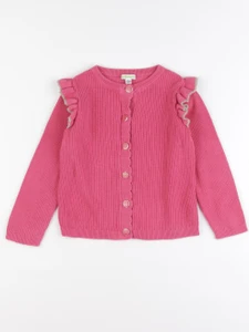 Vertbaudet - gilet rose - 6 ans
