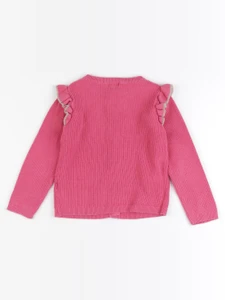 Vertbaudet - gilet rose - 6 ans