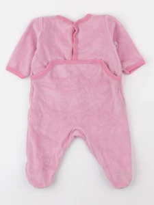 Petit Bateau - pyjama velours rose - 3 mois