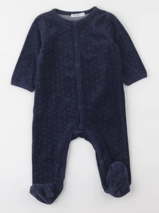 Boutchou - pyjama velours bleu - 6 mois