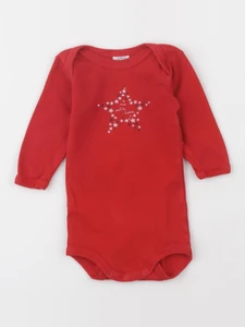 Petit Bateau - body rouge - 3 mois