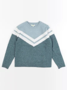 Vertbaudet - pull bleu - 8 ans