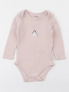 Vertbaudet - body rose - 12 mois