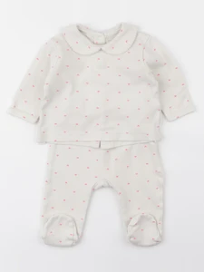 Vertbaudet - pyjama coton beige - 3 mois