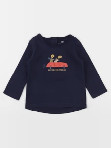 La Redoute - tee-shirt bleu - 6 mois