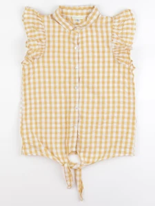 Vertbaudet - blouse blanc, jaune - 10 ans