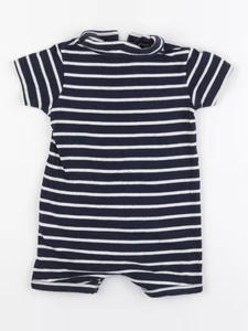 Vertbaudet - combinaison bleu, blanc - 18 mois