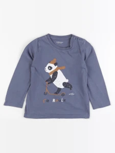 Vertbaudet - tee-shirt bleu - 3 ans