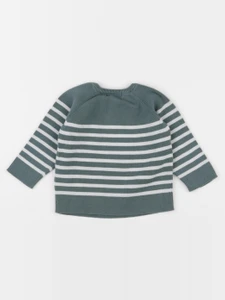 Vertbaudet - pull vert - 18 mois