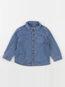 Vertbaudet - chemise bleu - 24 mois