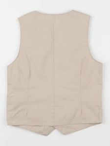 Vertbaudet - gilet beige - 8 ans
