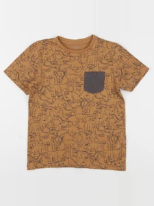Vertbaudet - tee-shirt marron - 8 ans