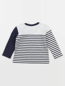 IKKS - tee-shirt blanc, bleu - 6 mois