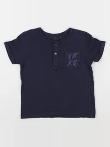 IKKS - tee-shirt bleu - 2 ans