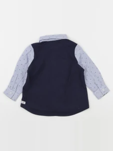 IKKS - chemise bleu - 12 mois