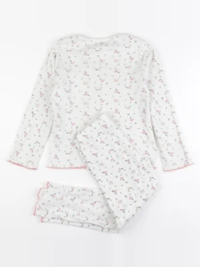 Vertbaudet - pyjama coton blanc - 8 ans