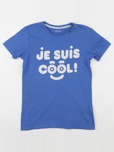 Vertbaudet - tee-shirt bleu - 10 ans