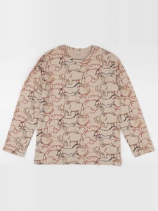 Vertbaudet - tee-shirt beige - 14 ans