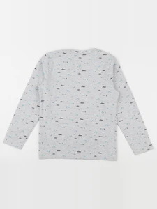 Vertbaudet - tee-shirt gris - 10 ans