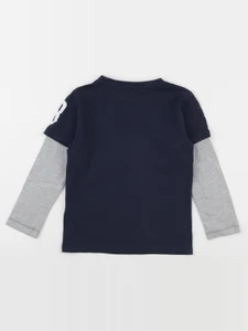Vertbaudet - tee-shirt bleu - 6 ans