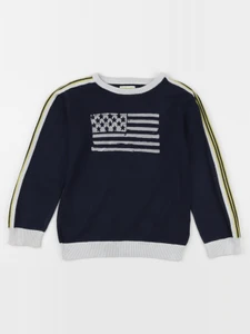 Vertbaudet - pull bleu - 8 ans