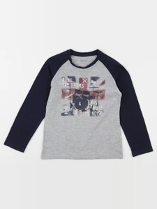 Vertbaudet - tee-shirt bleu, gris - 6 ans