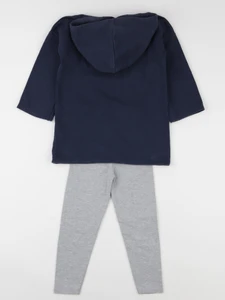 Vertbaudet - ensemble bleu, gris - 4 ans