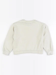 Vertbaudet - sweat beige - 8 ans